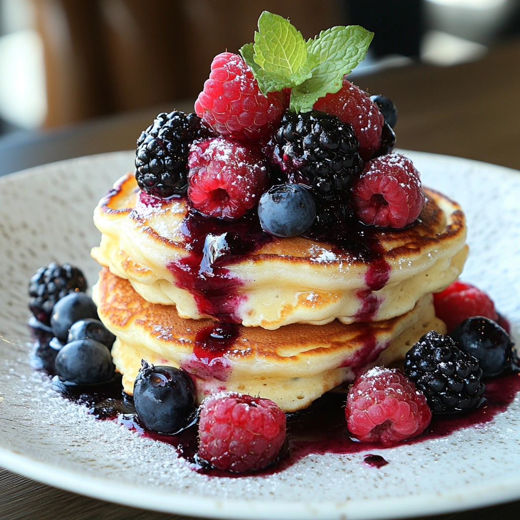 Fluffy Greek Yogurt Pancakes