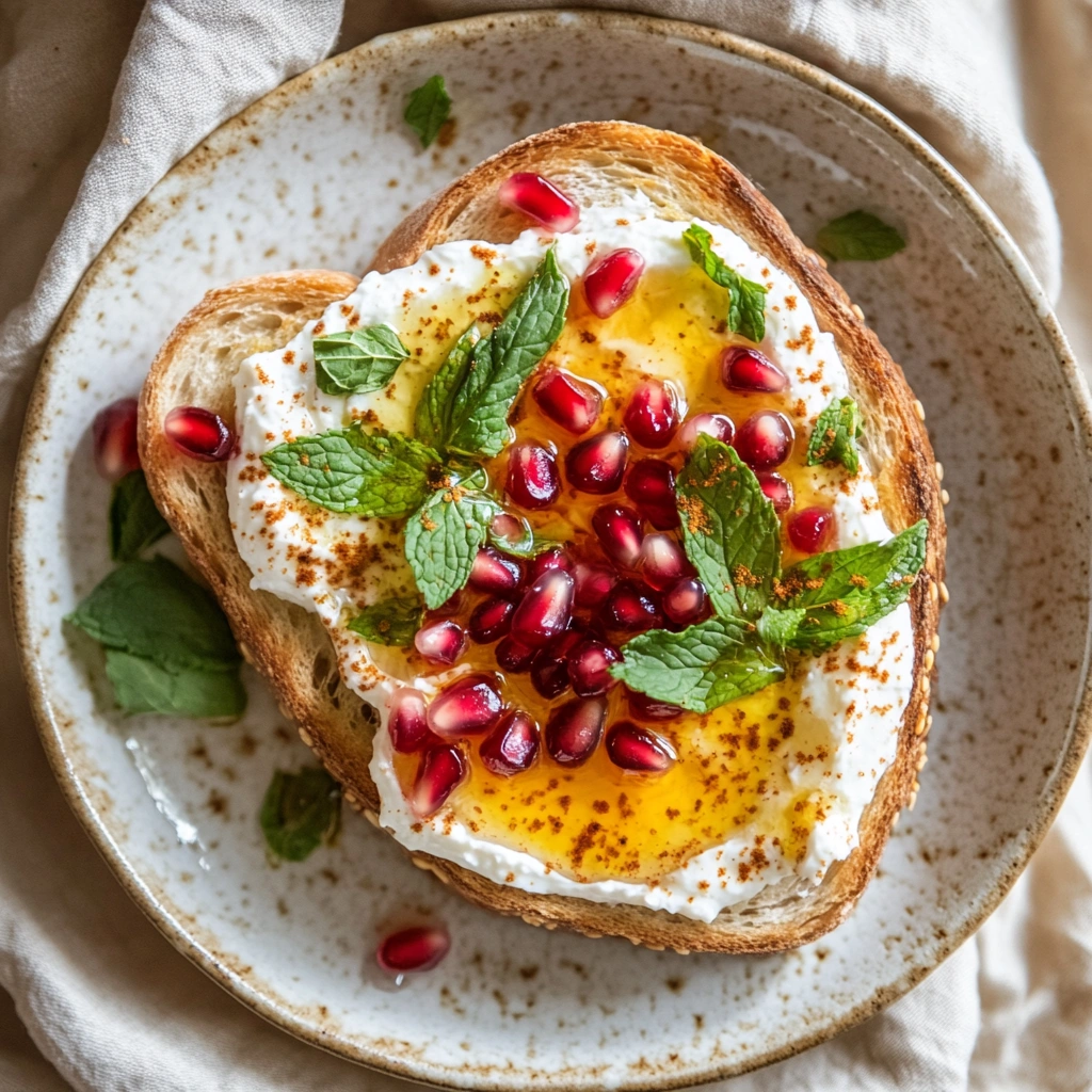 Spiced Labneh Toast