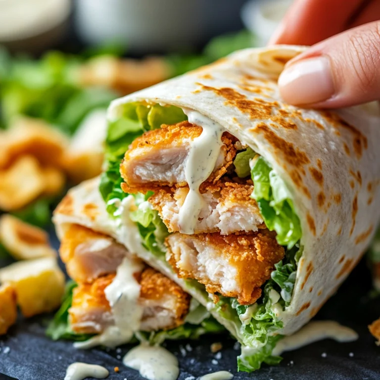 Crispy Chicken Caesar Wrap