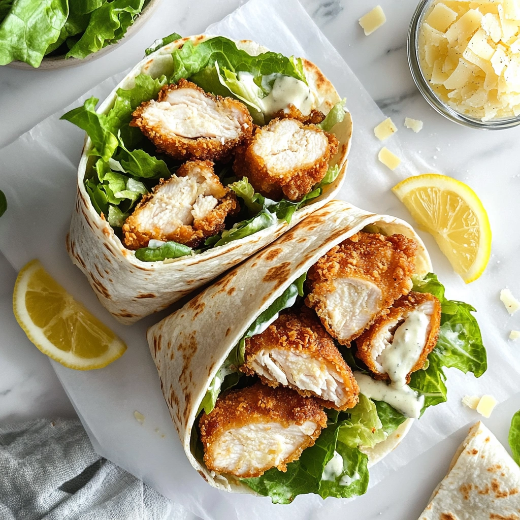 Crispy Chicken Caesar Wrap
